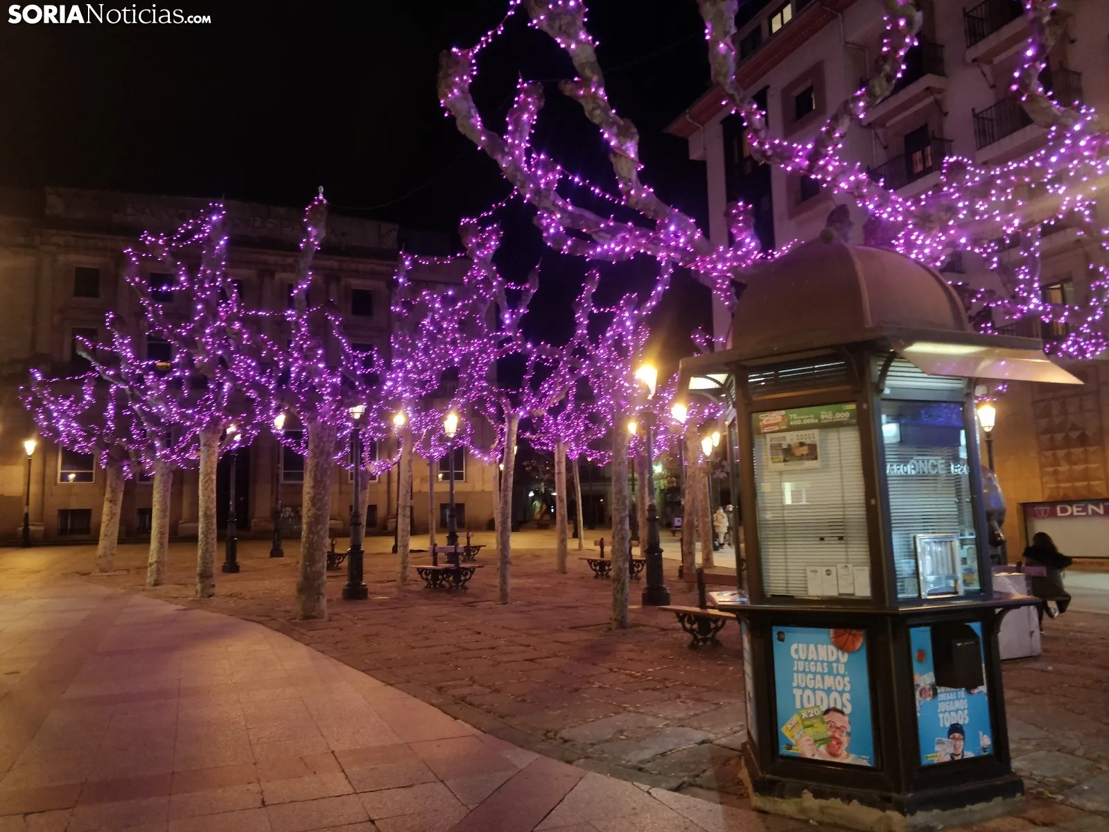 Luces de Navidad en Soria en 2020. SN 