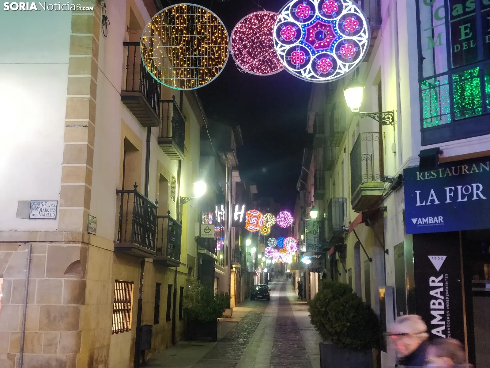 Luces de Navidad en Soria en 2020. SN 