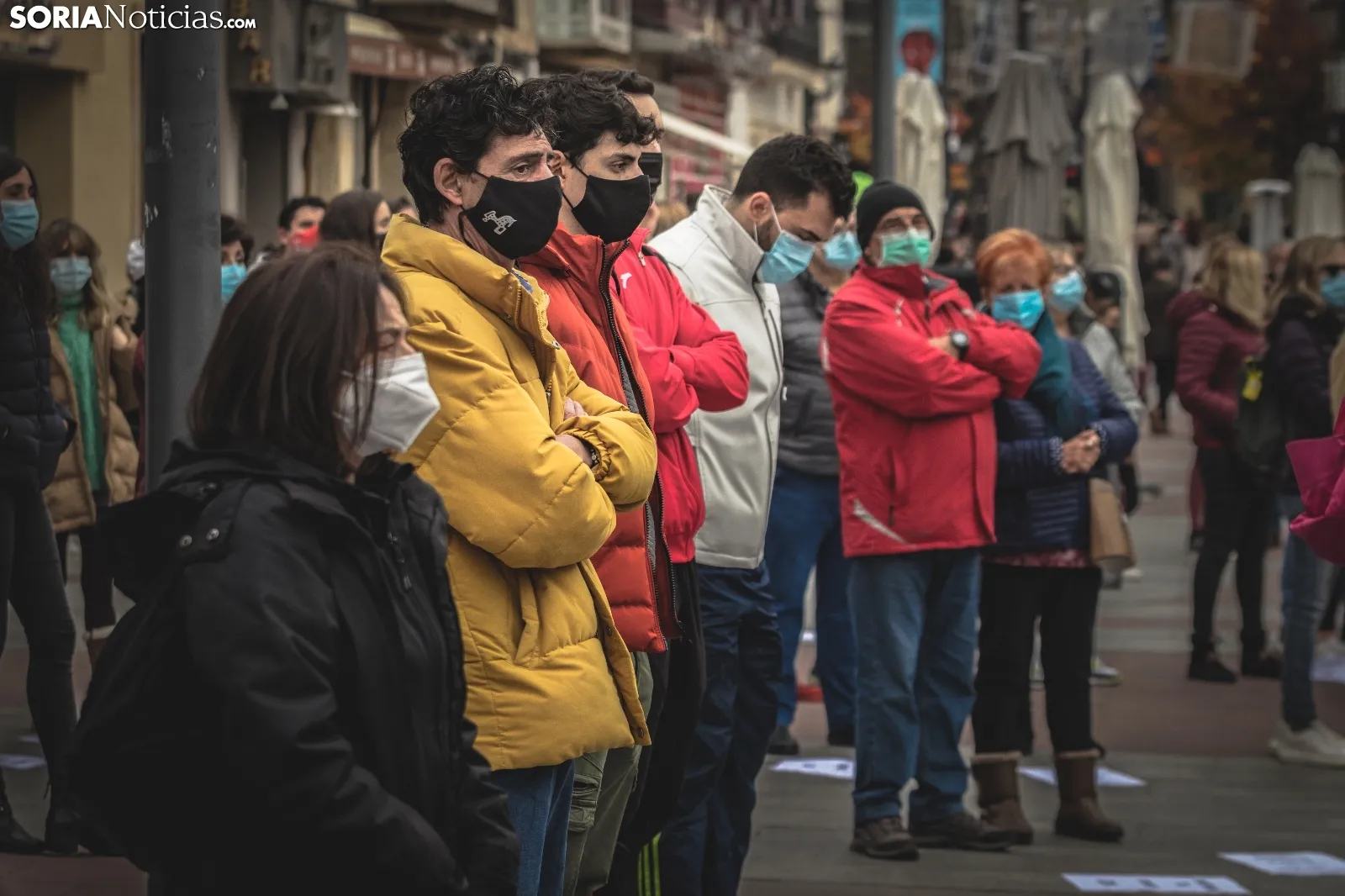 Concentración por la reapertura de los espacios deportivos. /Viksar Fotografía