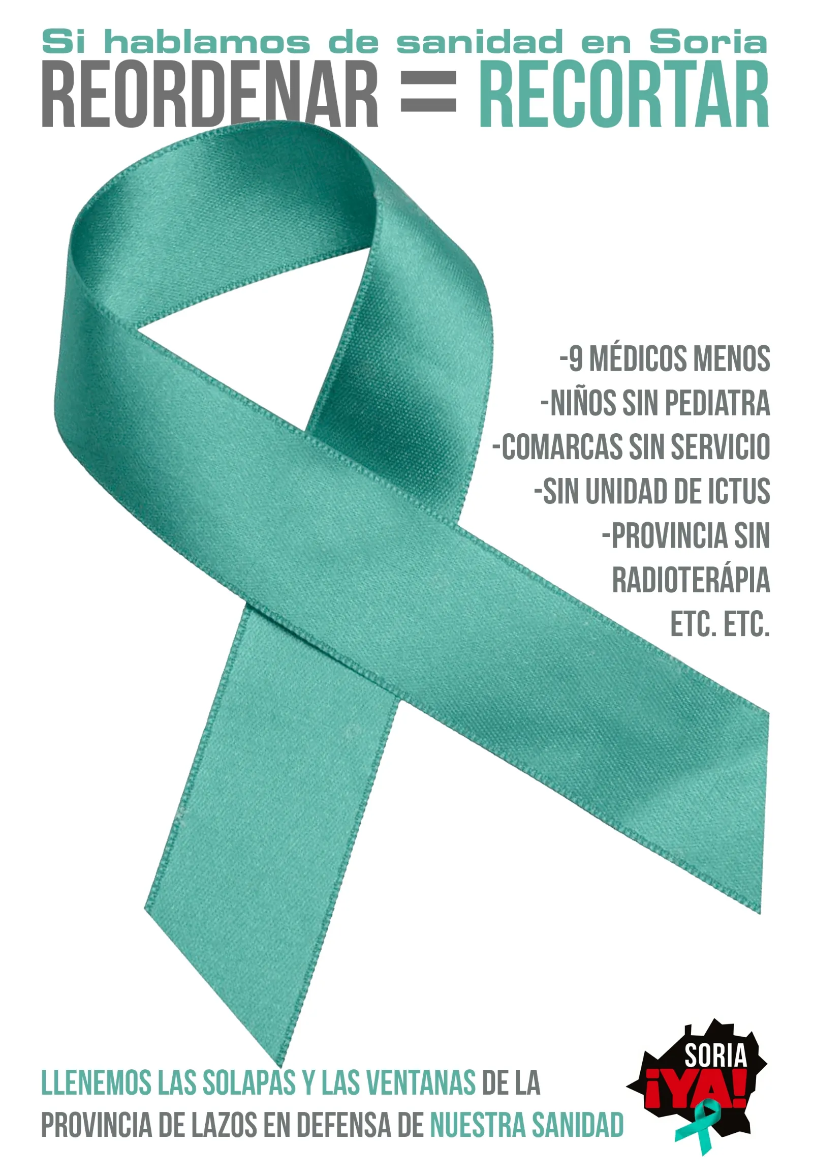 Foto 2 - La plataforma propone lazos verdes por una sanidad digna en Soria