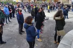 Una imagen de la concentración de este viernes. /SN
