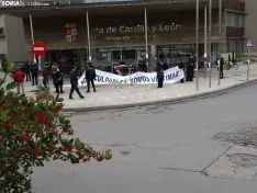 Una imagen de la concentración este viernes. /SN