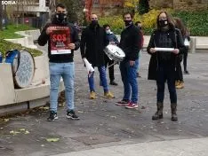 Una imagen de la concentración este viernes. /SN
