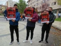 Una imagen de la concentración este viernes. /SN
