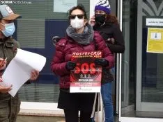 Una imagen de la concentración este viernes. /SN