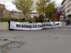Una imagen de la concentración este viernes. /SN