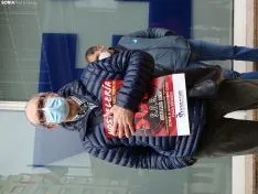 Una imagen de la concentración este viernes. /SN