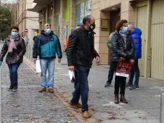 Una imagen de la concentración este viernes. /SN