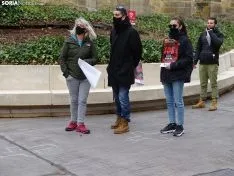 Una imagen de la concentración este viernes. /SN