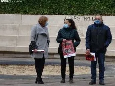 Una imagen de la concentración este viernes. /SN