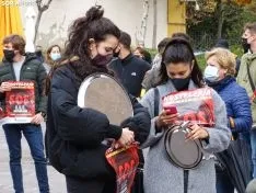 Una imagen de la concentración este viernes. /SN