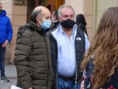 Una imagen de la concentración este viernes. /SN