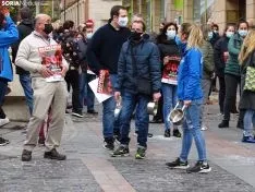 Una imagen de la concentración este viernes. /SN