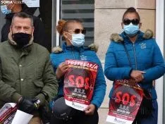 Una imagen de la concentración este viernes. /SN
