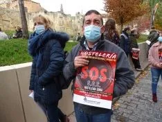 Una imagen de la concentración este viernes. /SN