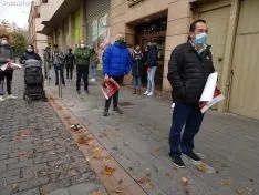 Una imagen de la concentración este viernes. /SN
