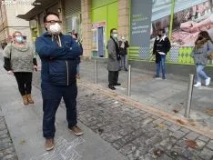 Una imagen de la concentración este viernes. /SN