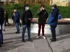Una imagen de la concentración este viernes. /SN