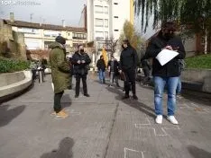 Una imagen de la concentración este viernes. /SN