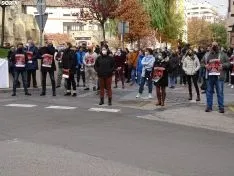 Una imagen de la concentración este viernes. /SN