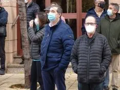 Una imagen de la concentración este viernes. /SN