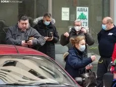 Una imagen de la concentración este viernes. /SN