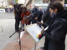 Una imagen de la concentración este viernes. /SN