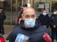 Una imagen de la concentración este viernes. /SN