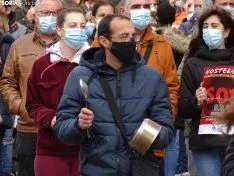 Una imagen de la concentración este viernes. /SN
