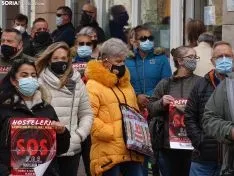 Una imagen de la concentración este viernes. /SN