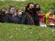 Una imagen de la concentración este viernes. /SN
