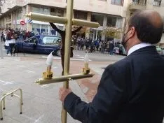 Una imagen de la concentración este viernes. /SN