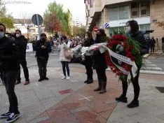 Una imagen de la concentración este viernes. /SN