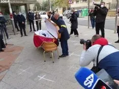 Una imagen de la concentración este viernes. /SN