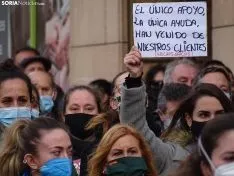 Una imagen de la concentración este viernes. /SN