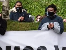 Una imagen de la concentración este viernes. /SN