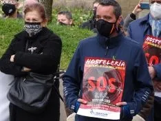 Una imagen de la concentración este viernes. /SN