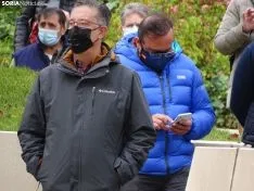 Una imagen de la concentración este viernes. /SN