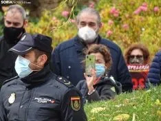 Una imagen de la concentración este viernes. /SN
