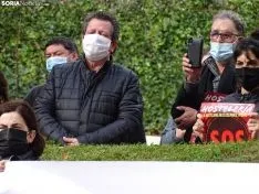 Una imagen de la concentración este viernes. /SN