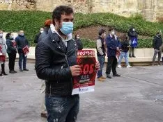 Una imagen de la concentración este viernes. /SN