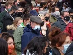 Una imagen de la concentración este viernes. /SN