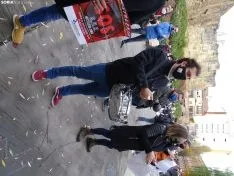 Una imagen de la concentración este viernes. /SN