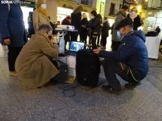 Una imagen del acto de esta tarde en el centro de la capital. /SN