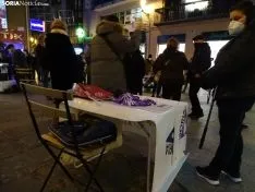 Una imagen del acto de esta tarde en el centro de la capital. /SN
