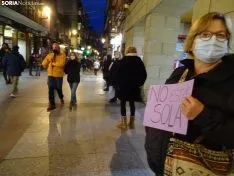 Una imagen del acto de esta tarde en el centro de la capital. /SN