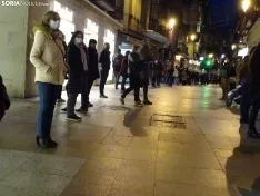 Una imagen del acto de esta tarde en el centro de la capital. /SN