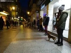 Una imagen del acto de esta tarde en el centro de la capital. /SN