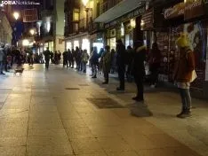 Una imagen del acto de esta tarde en el centro de la capital. /SN