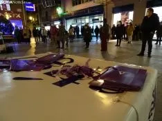 Una imagen del acto de esta tarde en el centro de la capital. /SN